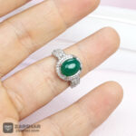 عکس انگشتر زنانه عقیق سبز