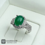 عکس انگشتر زنانه عقیق سبز