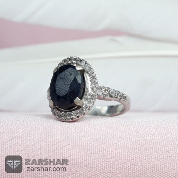 انگشتر زنانه یاقوت کبود عکس انگشتر زنانه یاقوت کبود