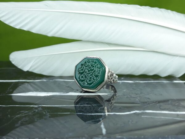 انگشتر عقیق سبز یا علی ابن موسی الرضا عکس انگشتر عقیق سبز یا علی ابن موسی الرضا