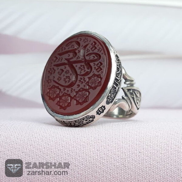 انگشتر عقیق سرخ یا زینب عکس انگشتر عقیق سرخ یا زینب