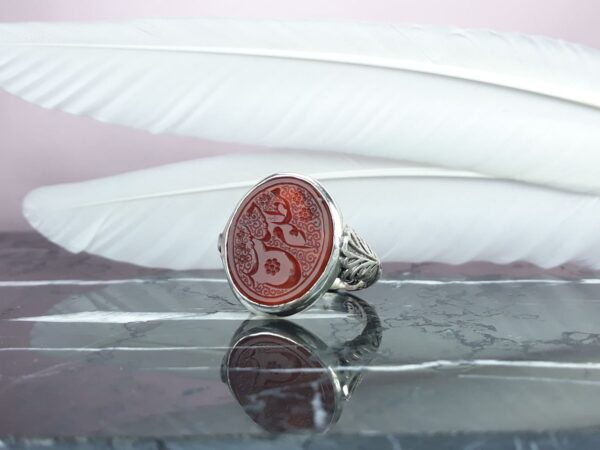 انگشتر عقیق قرمز مظلوم حسین شهید عکس انگشتر عقیق قرمز مظلوم حسین شهید