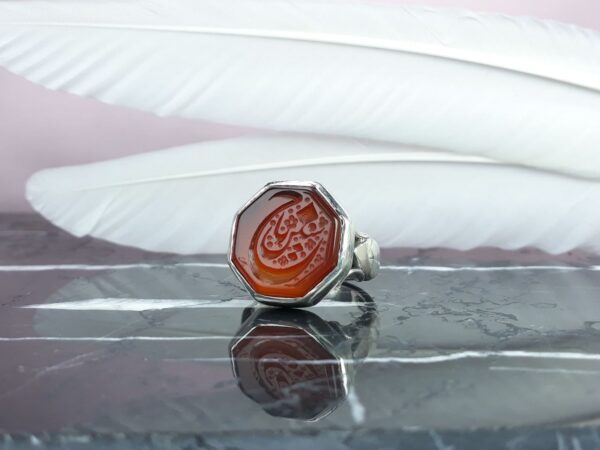 انگشتر عقیق قرمز یا حسین عکس انگشتر عقیق قرمز یا حسین