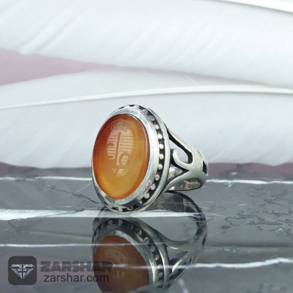 انگشتر عقیق یمنی عین علی عکس انگشتر عقیق یمنی عین علی