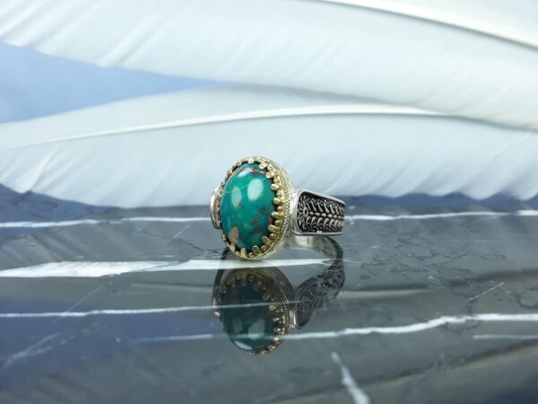 انگشتر فیروزه نیشابوری عکس انگشتر فیروزه نیشابوری