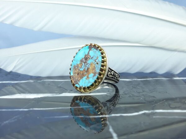 انگشتر فیروزه نیشابوری عکس انگشتر فیروزه نیشابوری