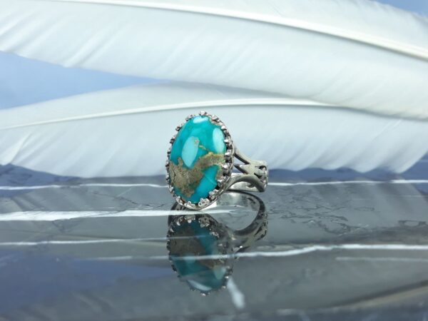 انگشتر فیروزه نیشابوری عکس انگشتر فیروزه نیشابوری