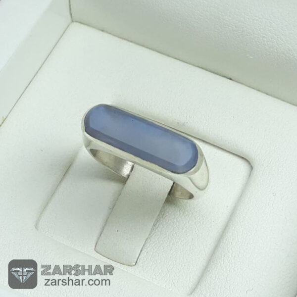 انگشتر نقره ست عقیق یمنی کبود دست ساز عکس انگشتر نقره ست عقیق یمنی کبود دست ساز