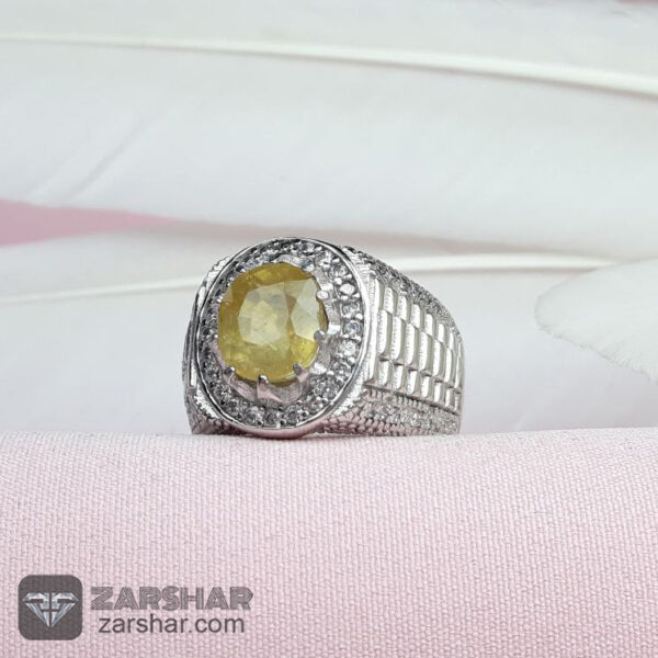 انگشتر یاقوت زرد اسپرت عکس انگشتر یاقوت زرد اسپرت