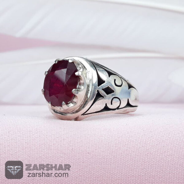 انگشتر یاقوت سرخ خوشرنگ دست ساز عکس انگشتر یاقوت سرخ خوشرنگ دست ساز