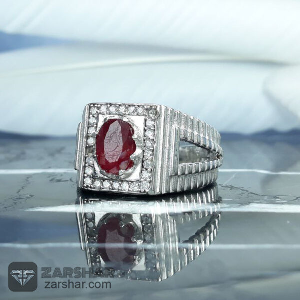 انگشتر یاقوت سرخ درجه یک عکس انگشتر یاقوت سرخ درجه یک