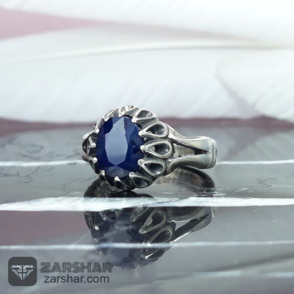 انگشتر یاقوت کبود عکس انگشتر یاقوت کبود