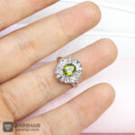 عکس نیم ست نقره زبرجد زنانه