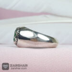 عکس انگشتر زمرد طرح فیلی ساده