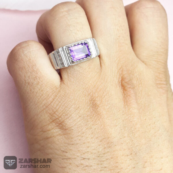 عکس انگشتر آماتیس بنفش