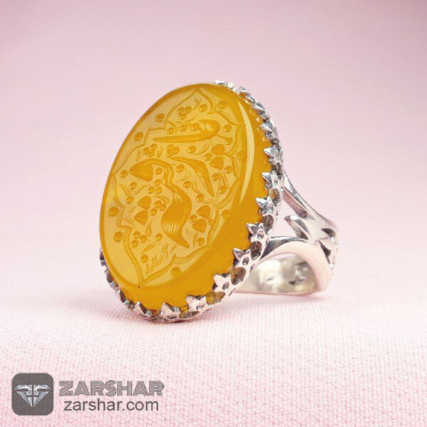 انگشتر شرف الشمس طرح شایان عکس انگشتر شرف الشمس طرح شایان