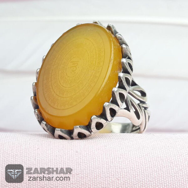 انگشتر شرف الشمس طرح پیروز عکس انگشتر شرف الشمس طرح پیروز