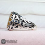 عکس انگشتر یاقوت زرد دست ساز