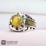 عکس انگشتر یاقوت زرد دست ساز