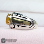 عکس انگشتر یاقوت زرد دست ساز