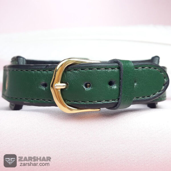 عکس دستبند نقره عقیق سبز یا مرتضی علی