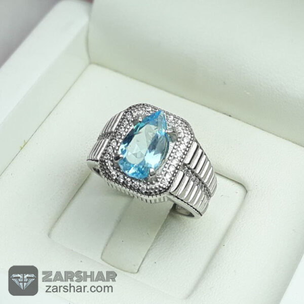 عکس انگشتر توپاز اشکی