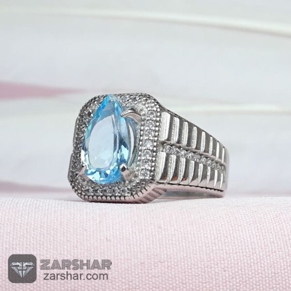 انگشتر توپاز اشکی عکس انگشتر توپاز اشکی