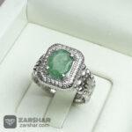 عکس انگشتر زمرد اسپرت طرح رولکس