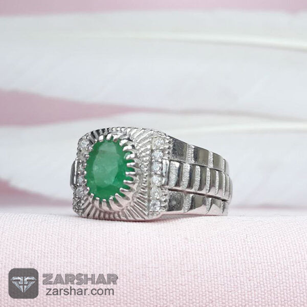 انگشتر زمرد درجه یک عکس انگشتر زمرد درجه یک