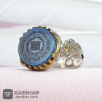 عکس انگشتر عقیق آبی هفت شرف و آیت الکرسی