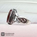 عکس انگشتر عقیق یمنی سرخ وان یکاد