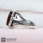 عکس انگشتر عقیق یمنی کبدی دست ساز