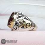 عکس انگشتر عقیق یمنی کبدی دست ساز