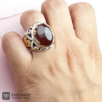 عکس انگشتر عقیق یمنی کبدی دست ساز