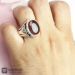 عکس انگشتر عقیق یمنی کبدی دست ساز