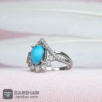 عکس انگشتر فیروزه نیشابوری زنانه