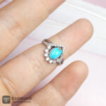عکس انگشتر فیروزه نیشابوری زنانه
