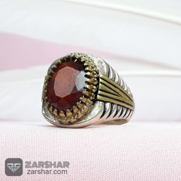 عکس انگشتر گارنت طرح رولکسی