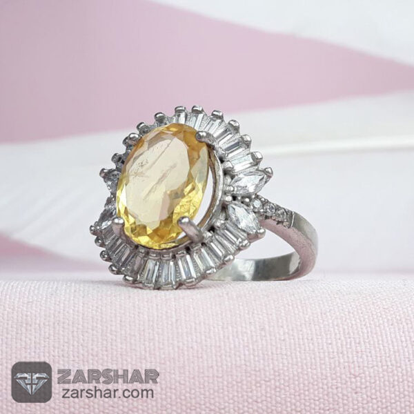 انگشت سیترین زنانه عکس انگشت سیترین زنانه