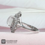 عکس انگشتر زنانه در نجف با روکش اب رادیوم