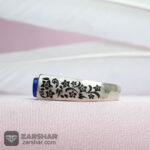 عکس انگشتر عقیق آبی الملک الله