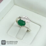 عکس انگشتر عقیق سبز زنانه و من یتق الله