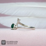 عکس انگشتر عقیق سبز زنانه و من یتق الله
