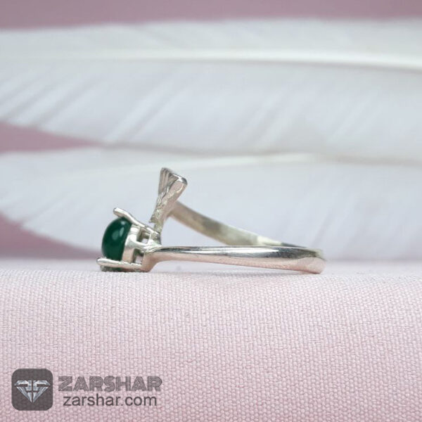 عکس انگشتر عقیق سبز زنانه و من یتق الله