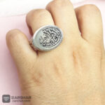 عکس انگشتر عقیق نباتی یا فاطمه الزهرا