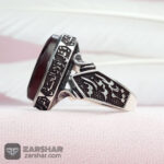 عکس انگشتر عقیق کبدی خراسانی یا زهرا