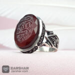 عکس انگشتر عقیق کبدی خراسانی یا زهرا