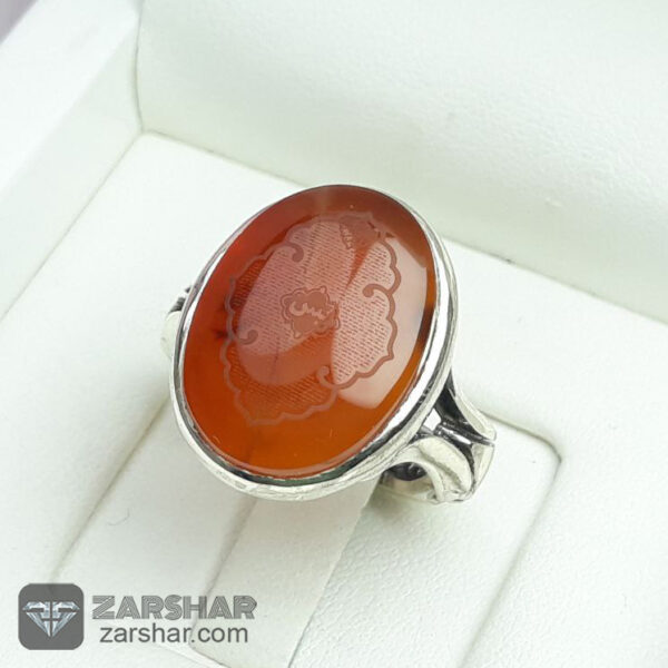 عکس انگشتر عقیق یمنی سرخ سوره یس