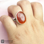 عکس انگشتر عقیق یمنی سرخ سوره یس