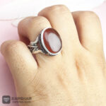 عکس انگشتر عقیق یمنی سرخ وان یکاد